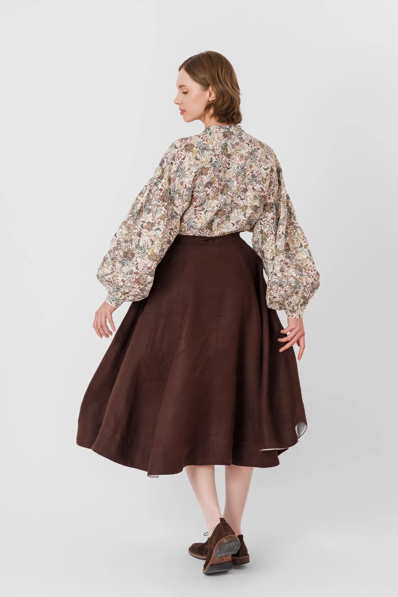 Wrap Skirt, Twill Linen