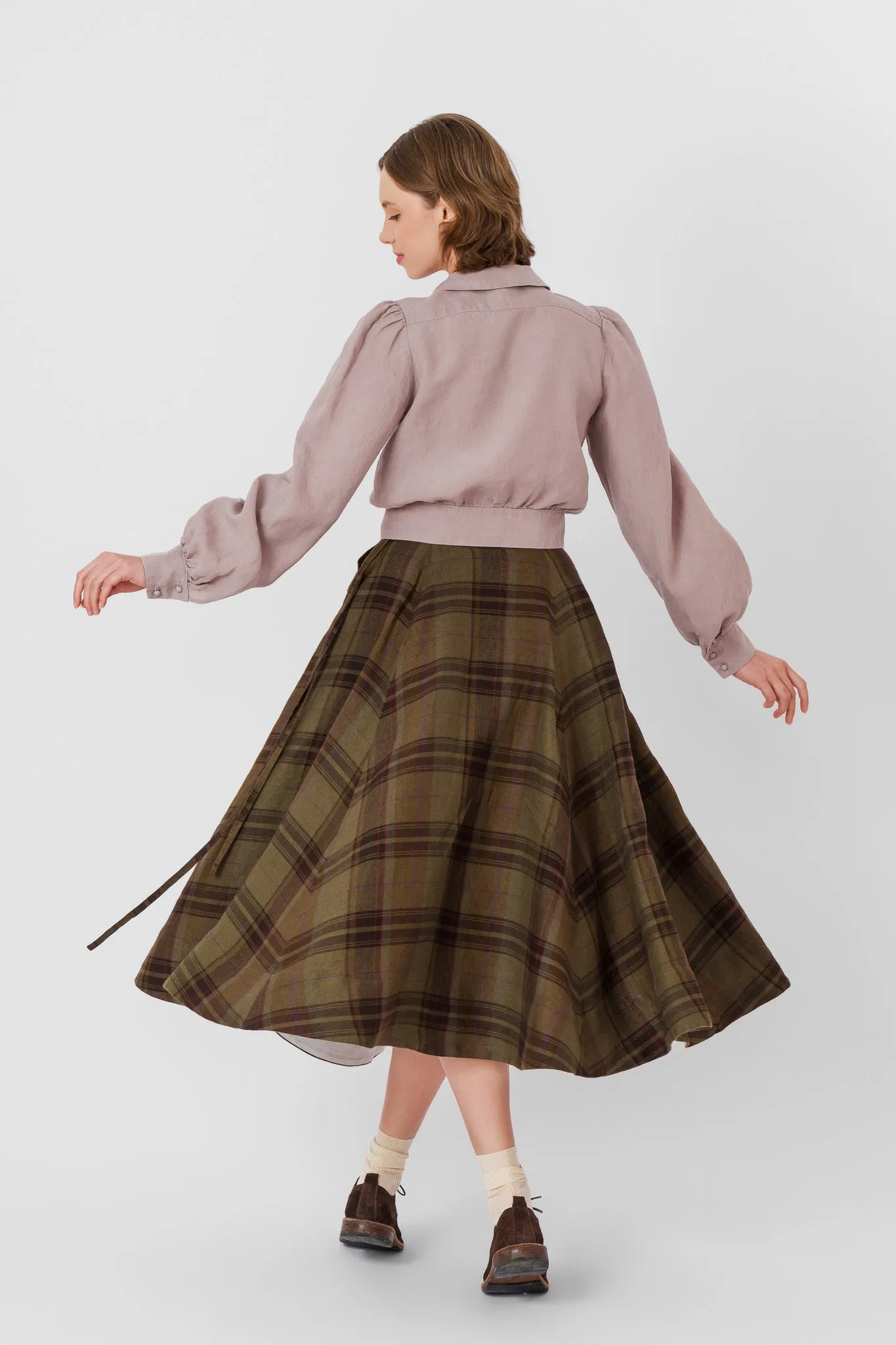 Wrap Skirt, Twill Linen