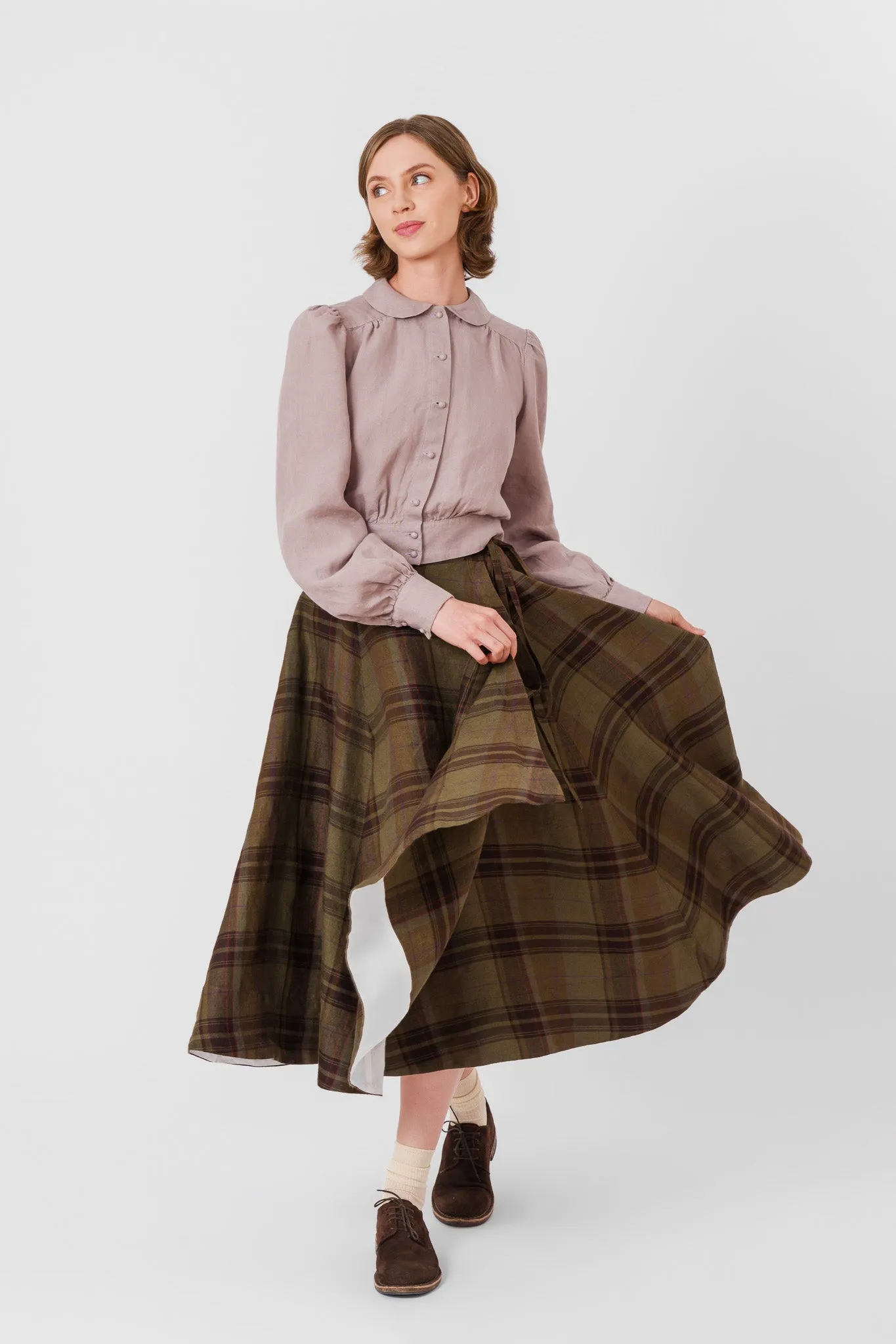Wrap Skirt, Twill Linen