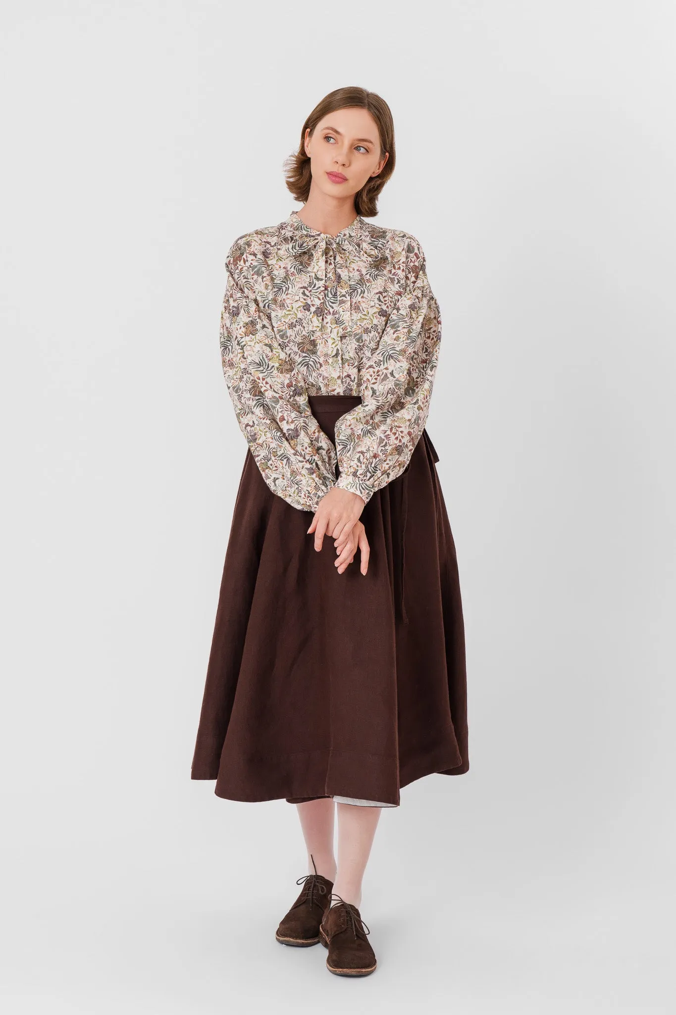 Wrap Skirt, Twill Linen