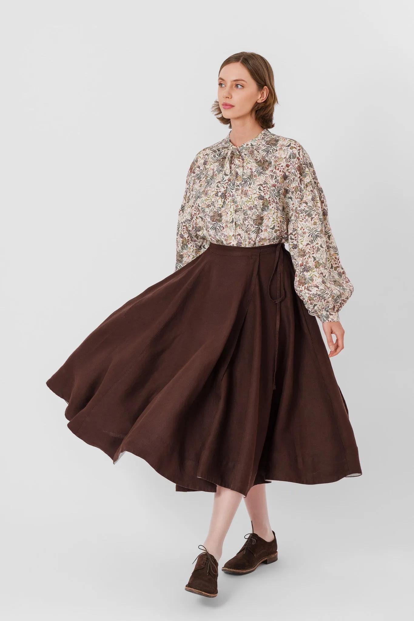 Wrap Skirt, Twill Linen