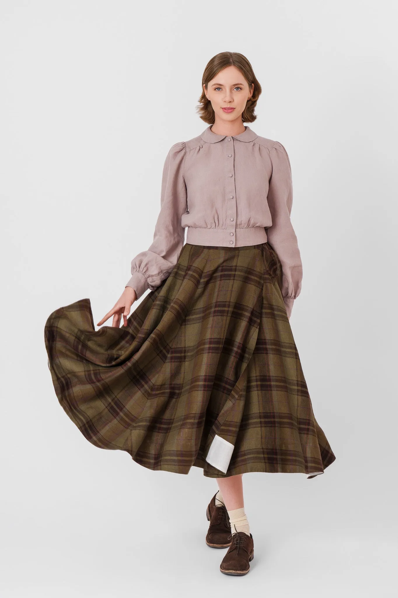 Wrap Skirt, Twill Linen