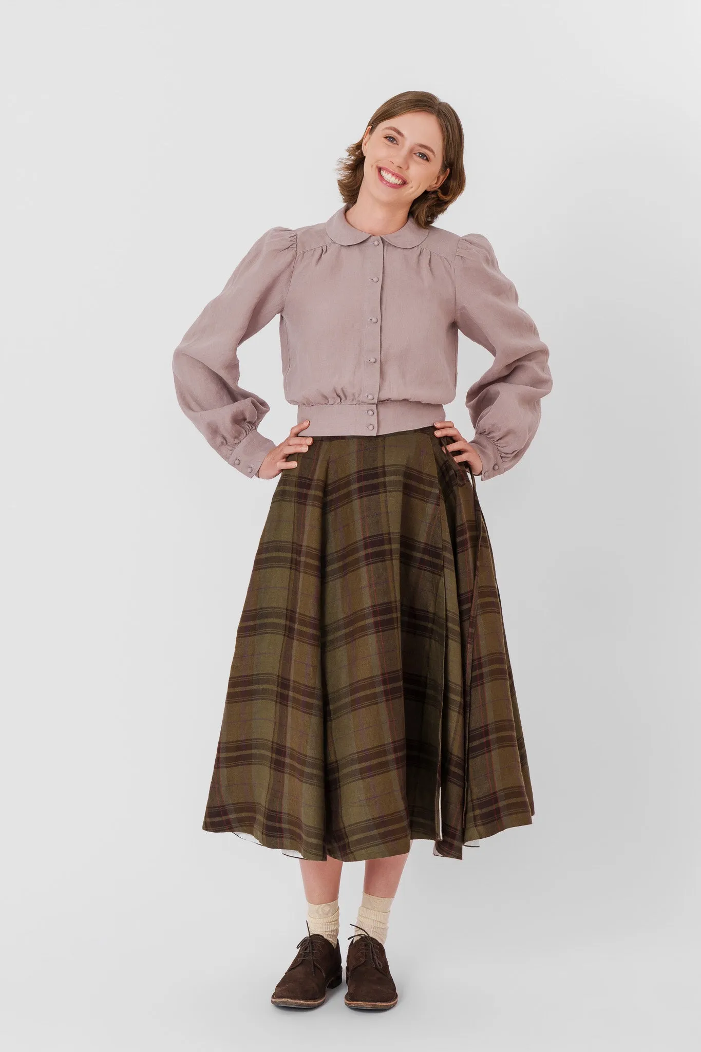 Wrap Skirt, Twill Linen